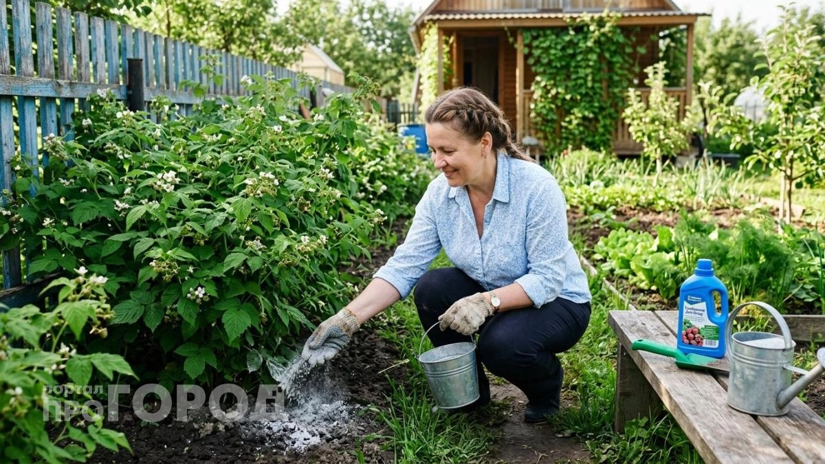 Секрет моего малинового изобилия в июне: всего одна простая подкормка заставляет кусты ломиться от ягод
