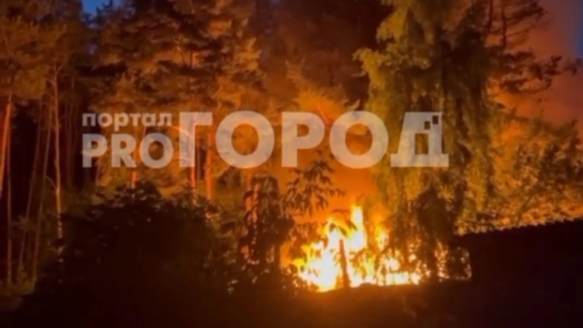 Пожар за Волгой уничтожил 16 построек на Залесской
