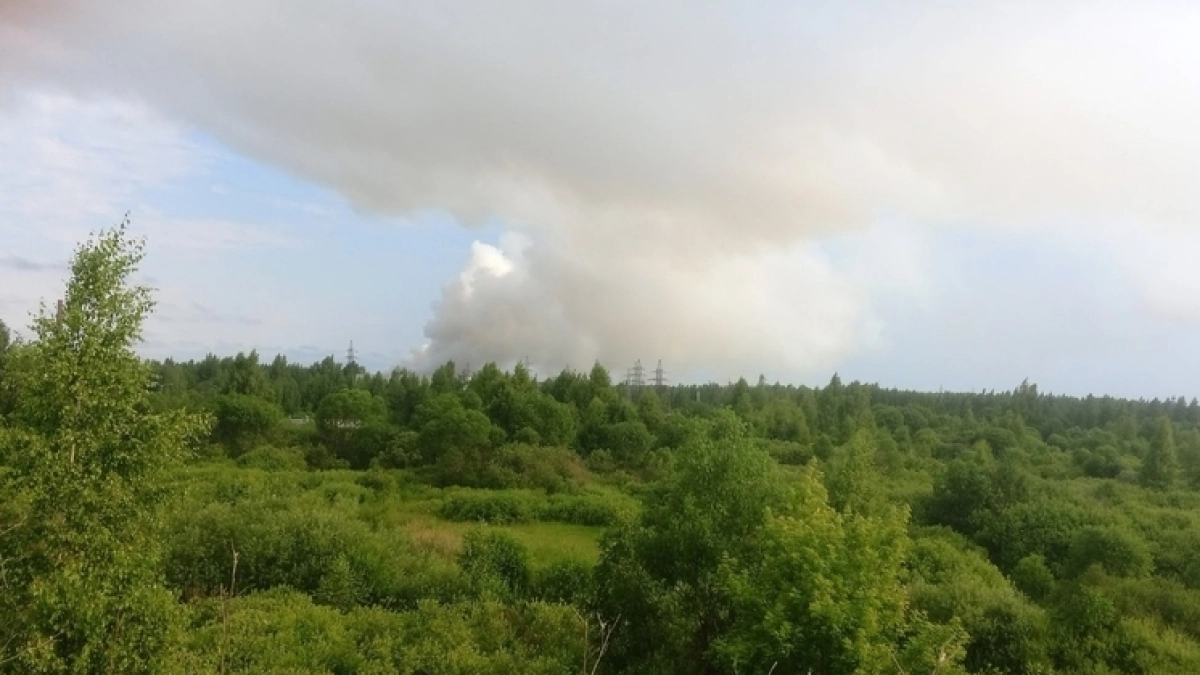 В Ростове Великом, возможно, горит мусорный полигон