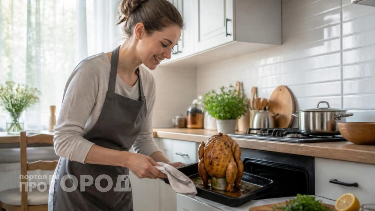 Ставлю курицу на бутылку и удивляюсь, сколько сока собирается: вся семья в восторге от вкуса