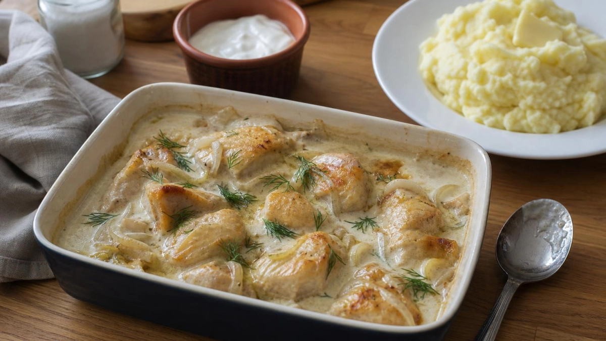 Смешиваю курицу и сметану - получаю сочное блюдо без жарки и лишнего масла