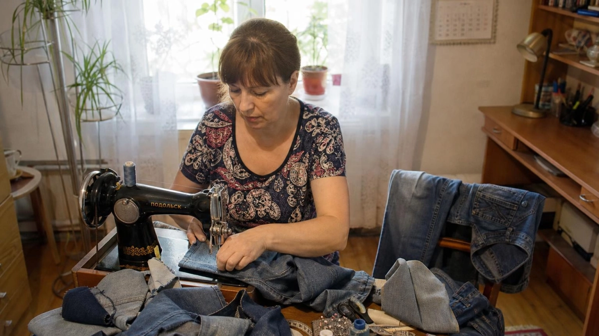 Старые джинсы больше не отправляю на тряпки: сшила из них полезную вещь, которой пользуюсь каждый день