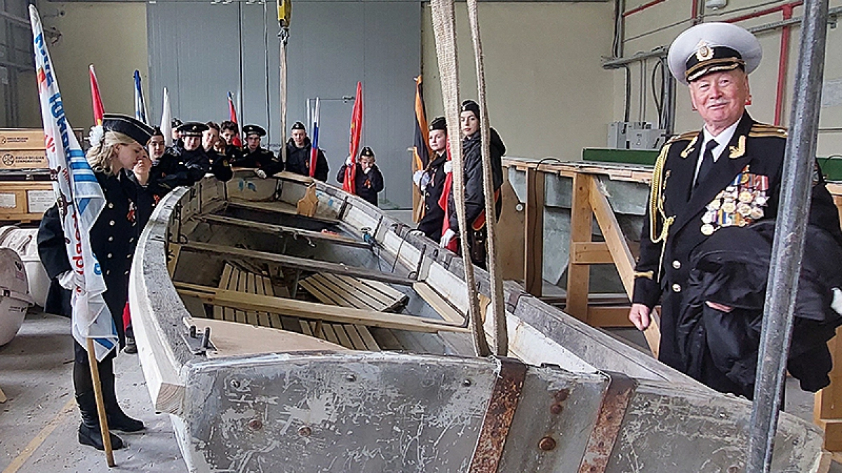 В Рыбинске восстановили шлюпку ЯЛ-6 для тренировок юных моряков