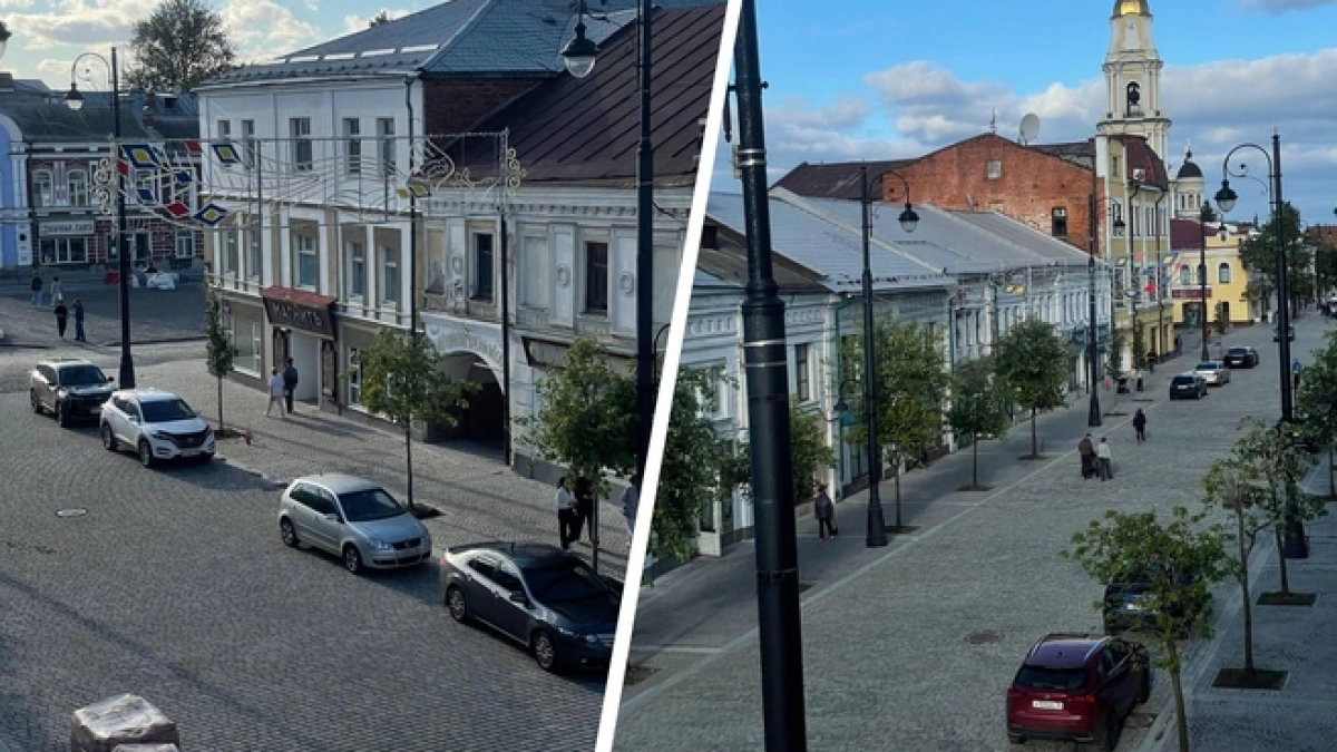 В Рыбинске пожаловались на машины в пешеходном центре до завершения благоустройства