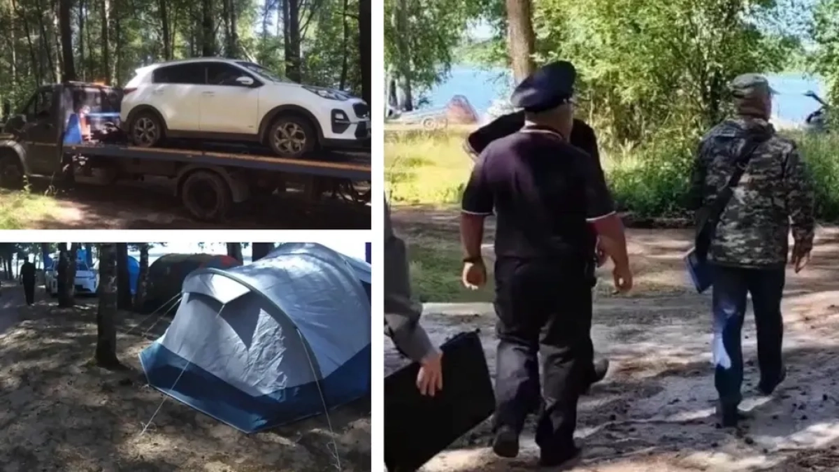 Под Рыбинском в Высоковском бору нарушителям режима эвакуировали автомобили