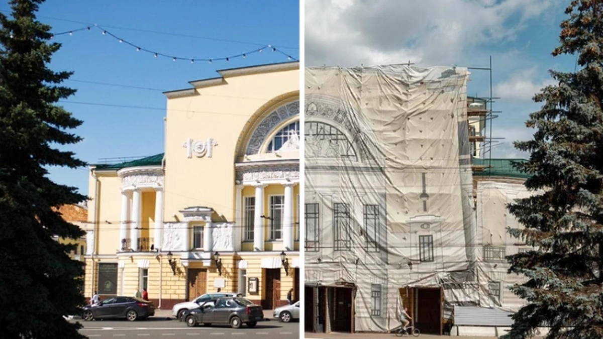 Реставрацию Волковского театра в Ярославле начали после долгих обсуждений с 2021 года