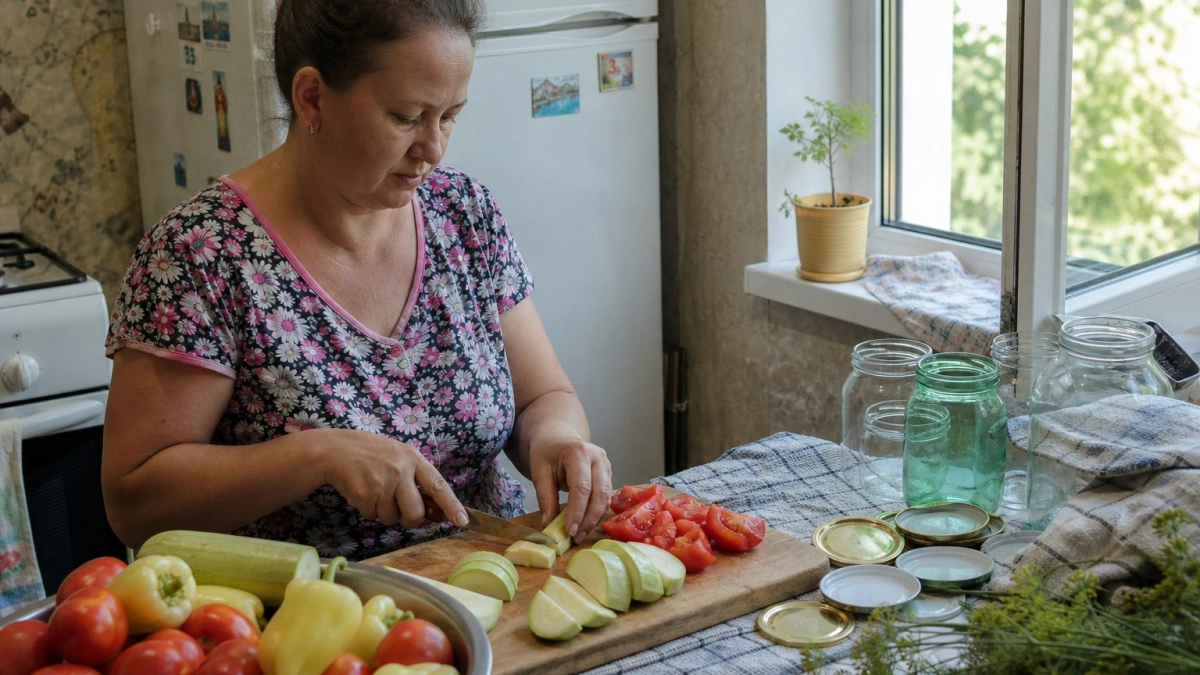 Кабачки, помидоры и сладкий перец: закатываем грузинское «золото» с ароматом зелени и специй