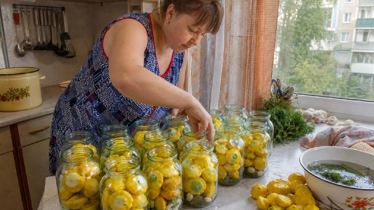 Патиссоны «Солнечные пуговки» кручу десятками банок: сначала ими любуются, потом съедают подчистую