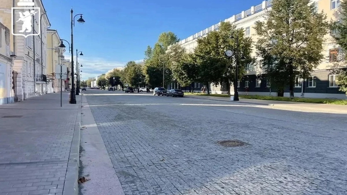 В Ярославле открыли улицу Советскую после полного завершения ремонта