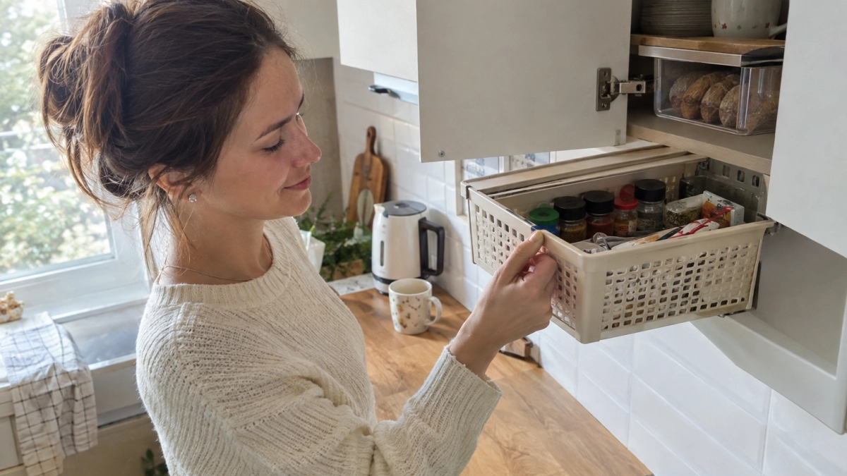 Пластиковые корзинки из Fix Pricе больше не ставлю в шкаф: один простой трюк - и хранение становится в разы удобнее