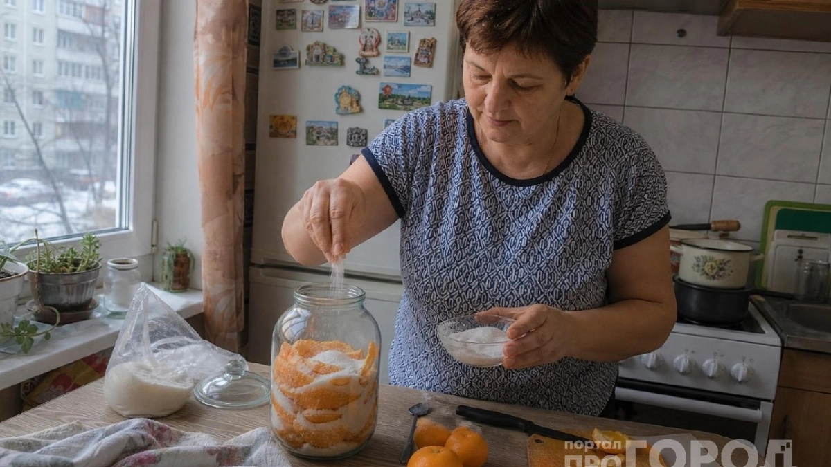 Мандариновую кожуру пересыпаю солью: всю зиму хлопаю себе в ладоши за смекалку - вот как это работает