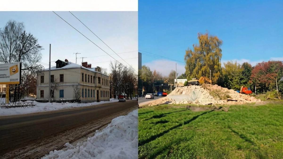 В центре Ярославля снесли уникальный столетний дом рабочих табачной фабрики