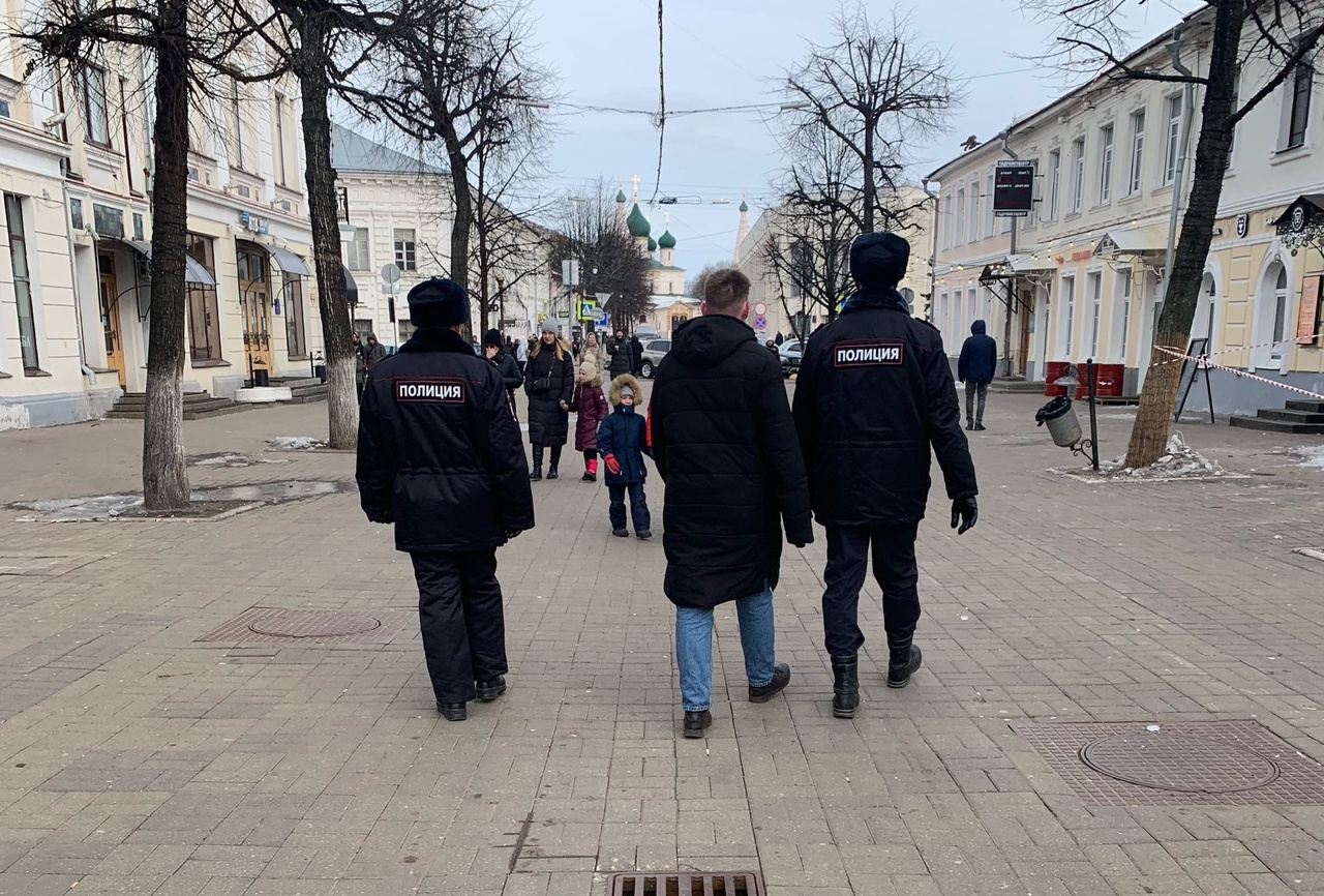 В Ярославле задержали участников несогласованных протестных акций