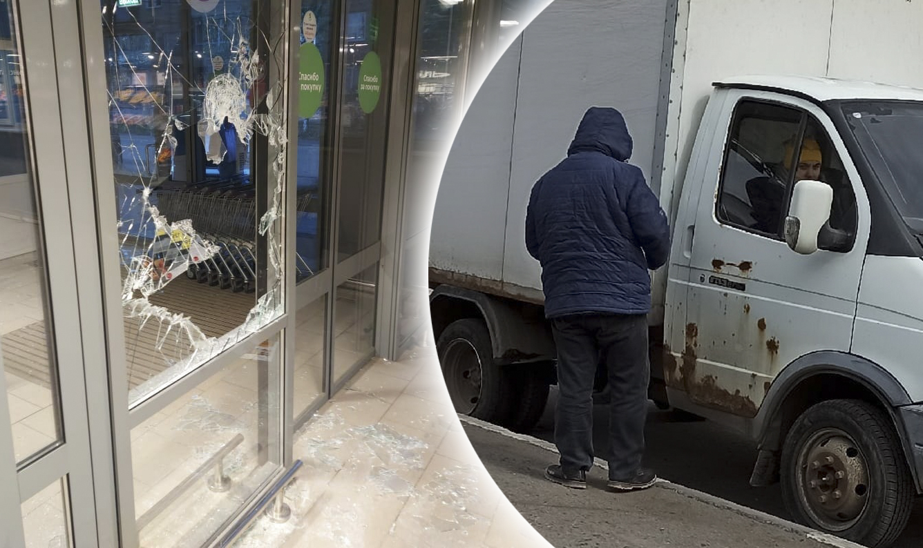 В Ярославской области преступник проломил дверь магазина топором