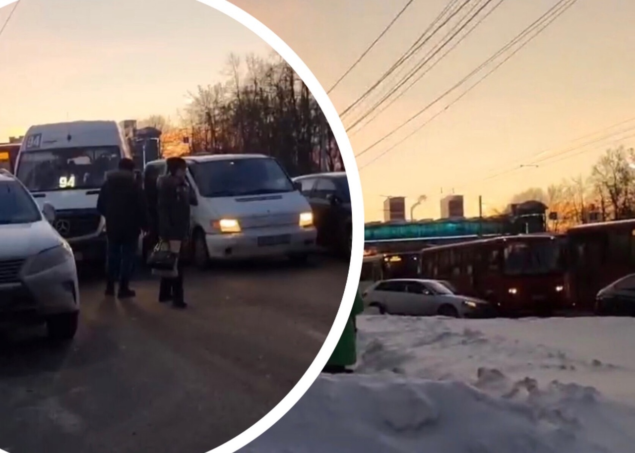 Одна авария и все - коллапс: ярославцы встряли в огромную пробку из-за ДТП