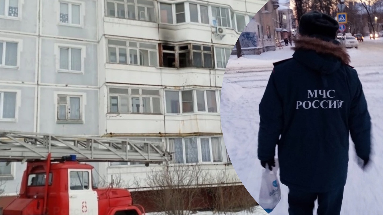 "Висел на кромке балкона": спасавшегося от пожара ярославца сняли сотрудники МЧС