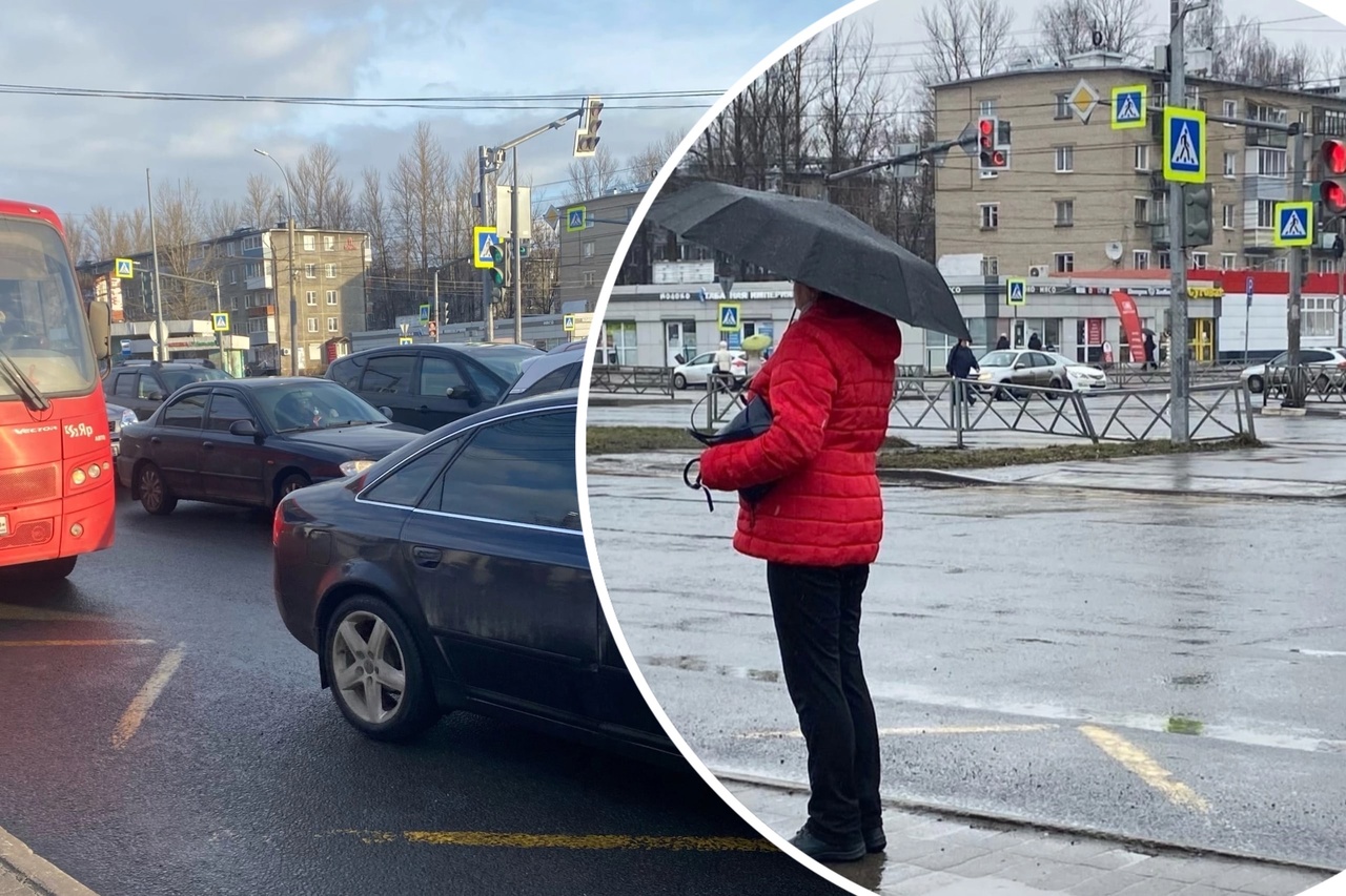 Из-за неправильного светофора в Брагино тысячи ярославцев ежедневно теряют деньги