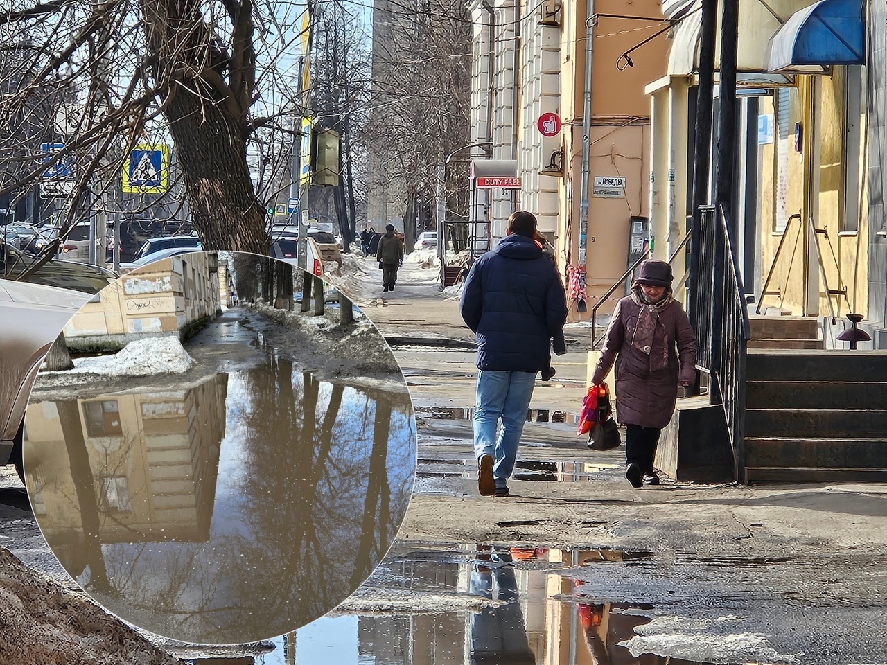 "Петляем, как кролики": ярославцы жалуются на огромные лужи в городе