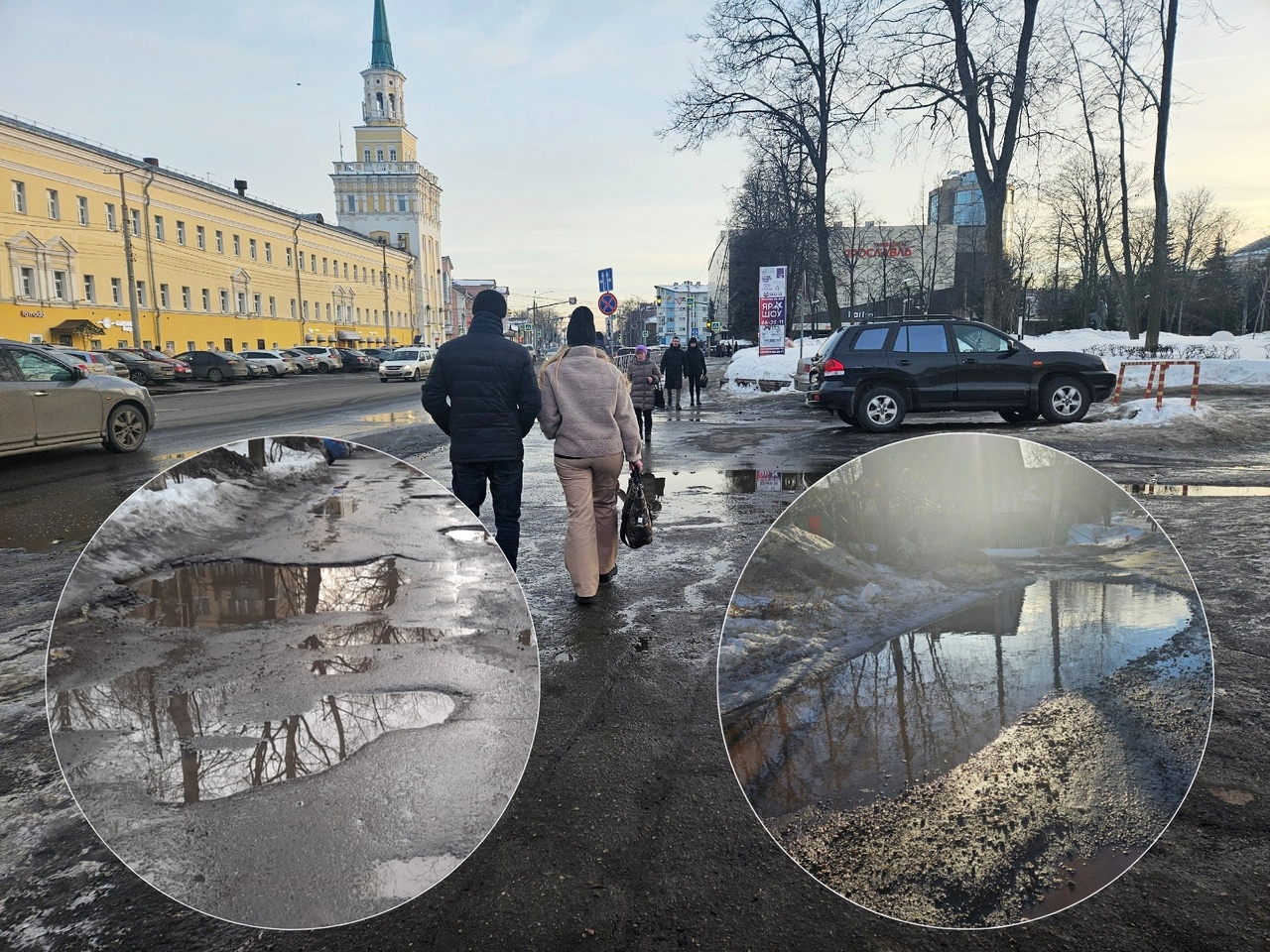 "Все колеса квадратные": ярославцы жалуются на дырявые дороги в городе