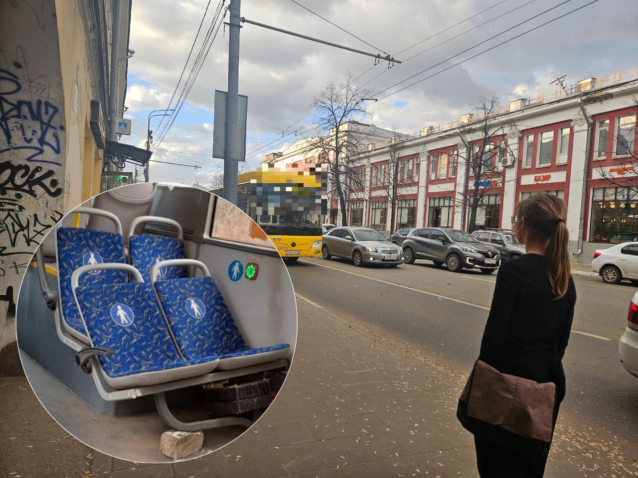 "Кирпичиком подперли и нормально": ярославцы жалуются на сломанные сиденья в автобусах