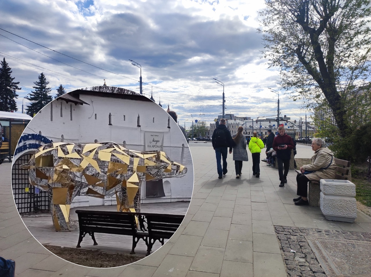 В Ярославле Золотого медведя перенесут от стен музея-заповедника из-за недовольства горожан