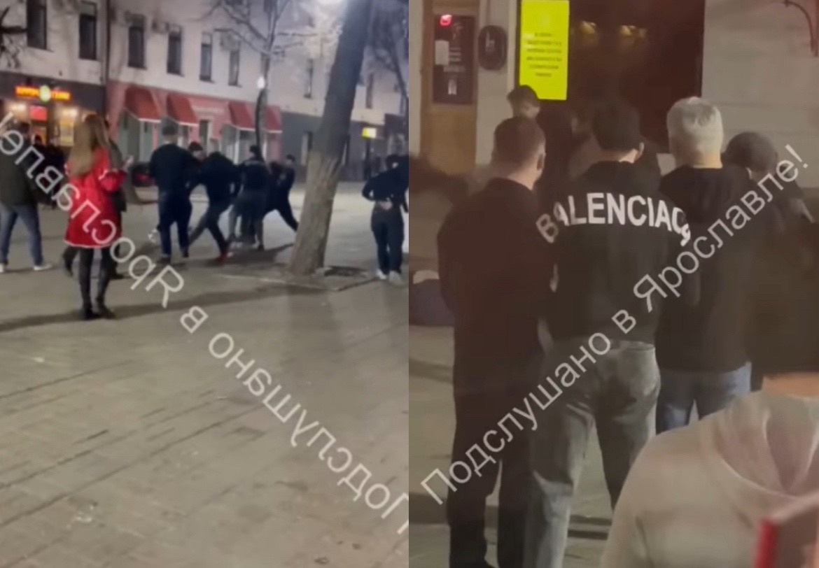 "Животные! Бьют лежачего!": толпа мужчин избила посетителя бара в центре Ярославля