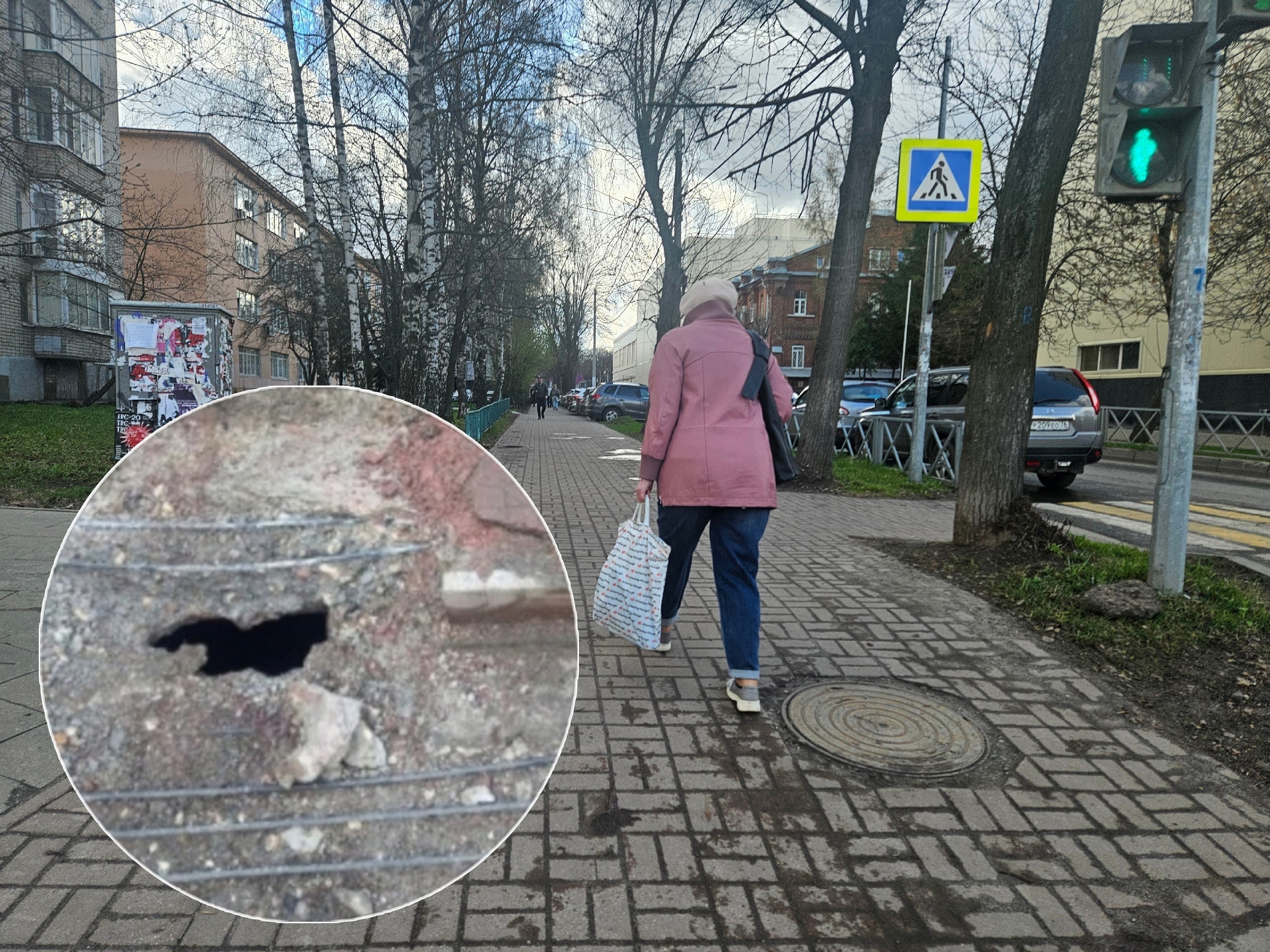 Очередной портал: ярославцы боятся провалиться в дыру на пешеходном переходе