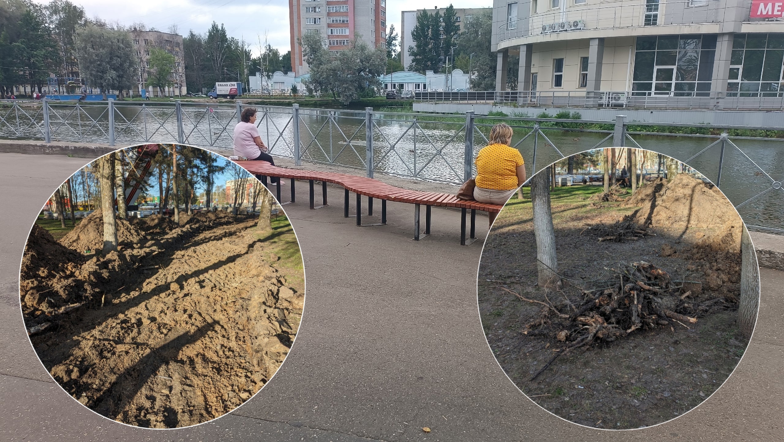 "Благоустройство продолжается": жители Брагино недовольны вырубкой деревьев в парке 30-летия Победы