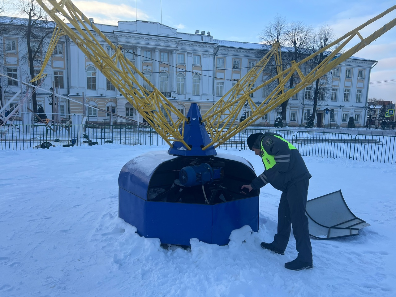 В Ярославле на Советской площади будут работать новогодние аттракционы